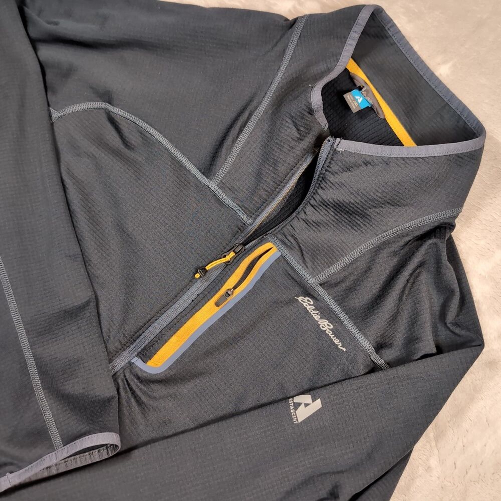 Eddie Bauer First Ascent Jacket Men's Size XXL Gray Full Zip Fleece FreeHeat